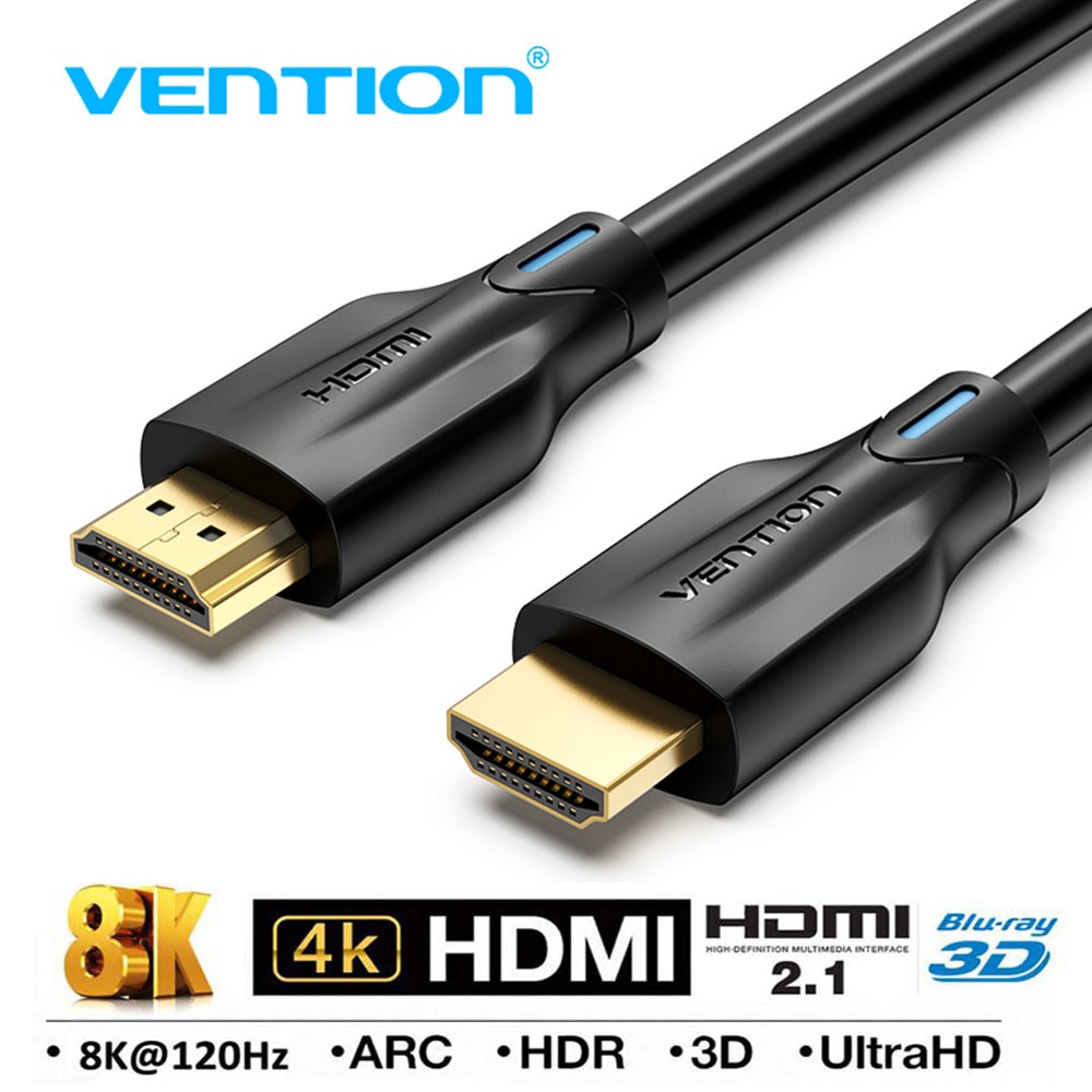 Vention-HDMI 2.1 ̺ 5m 120Hz 4K3D  48Gbps HDMI ̺, PS4 й ġ ڽ ͽٴ   8K HDMI ̺